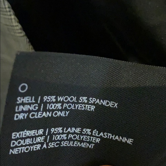 Club Monaco Black and White Wool Plaid Vest sz XS - Picture 4 of 4